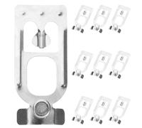 Holibanna 10 Piezas Pin de Seguridad para Estantes de Acero Galvanizado, Clips Resistentes para Gabinetes y Almacenes, Compatible Diversos Racks en Entornos de Almacenamiento