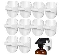Holibanna 10 Piezas soporte para botella de spray Gancho Titulares muro pequeño a granel montado sostenedor de botella Colgador de botellas sin daños soporte para lata de aerosol abdominales