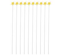 Holibanna 100 Adornos Reutilizables con Forma de Figura Estrellada para Decorar Pasteles, Hechos de Espuma y Metal, Ideales para Cumpleaños y Aperitivos Creativos