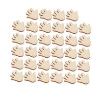 Holibanna 100 Piezas Botones de Madera Palmiformes para Manualidades Diy Botones Decorativos para Ropa Accesorios y Proyectos de Costura Estilo Rústico