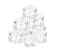Holibanna 100 Piezas Hielo Simulado Cubos De Hielo De Piedra Relleno De Florero De Halloween Bandejas De Hielo Picado Mini Cristales Roca De Hielo Falsa Rocas De Hielo Acrílico Transparent