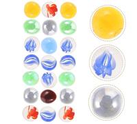 Holibanna 100piezas Cuentas De Mármol Piedras Mancala Relleno Jarrones DIY Decoración Manualidades