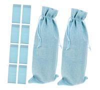 Holibanna 10piezas Bolsas De Champán De Rústicas De Lino para Botellas De Vino Bolsas De para Vino para Regalos