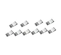 Holibanna 10piezas Clip De Dinero De Acero Inoxidable De Diseño Vertical Sostenible y Práctico para Oficina y Uso Diario para Hombres y Mujeres Plateado