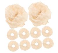 Holibanna 10piezas Coleteros De Encaje Blanco Para Mujeres Accesorios De Cabello Elásticos Scrunchies De Tela Suave Perfectos Para Coletas y Peinados Elegantes