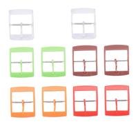 Holibanna 10piezas Hebillas De Reloj Coloridas Compatible Correas De Reloj Clasp De Plástico Durable Colores Transparente Rojo Marrón Instalación y
