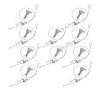 Holibanna 12 Juegos Kit de Ganchos Ajustables para Colgar Cuadros con Cuerda de Acero y Gancho Regulable Sistema Invisible para Exhibición de Fotos y Arte Galerías y Hogares