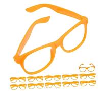 Holibanna 12 Piezas Montura De Gafas Para Novedad Tener Puesto Favores De Fiesta Para Conformado Divertido Fiesta De Cumpleaños Gafas Divertidas Páginas Orange