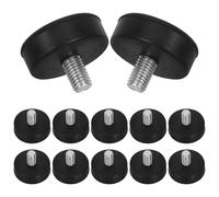 Holibanna 12 Piezas Threaded Rubber Feet Pads Vibration Furniture Levelers For Electronics Kitchen Appliances Heavy-Duty Furniture Protection