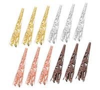 Holibanna 120piezas Cuentas Tapas Cónicas Metalicas Accesorios Para Hacer Pulseras Joyas Personalizadas