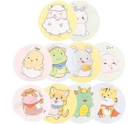 Holibanna 120piezas Vendas Adhesivas Redondas Con Dibujos De Animales Unidades Para Cuidados De Heridas No Tóxico Fácil De Aplicar y Quitar