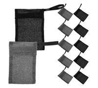 Holibanna 12piezas Bolsa De Jabón Malla Espumosa Para Jabón Barra Accesorio De Baño Bolsa De Portátil Para Uso Doméstico Negro y Gris