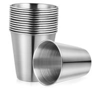Holibanna 12Piezas Inoxidable de Unidades para Whisky Vodka y Jugos Portátiles y Resistentes para Fiestas y Uso Familiar