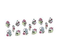 Holibanna 15piezas Broches De Calavera Para Halloween Accesorios De Fiesta Coronas De Moda Para Mujeres Para Disfraces y Decoraciones