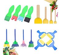 Holibanna 16 Piezas Sellos de Pintura DIY para Set de Esponjas para Arte y Dibujo para Graffiti y Manualidades Herramientas de Pintura para Pequeños
