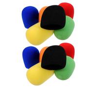 Holibanna 18 Piezas Fundas de Esponja para Micrófono de Mano Antiviento Gruesos y Coloridos para Escenario Cubiertas Ajustadas para Micrófonos Ktv y Conferencias