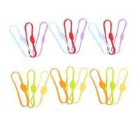 Holibanna 18piezas Adornos Decorativos Para Copas De Vino Marcadores De Silicona Unidades Para Fiestas