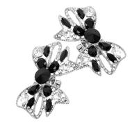 Holibanna 1par Clips De Zapato Para Novia Moño y Brillantes Accesorios Elegantes Para Tacones Decoraciones Para Bodas y Eventos Especiales