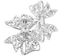 Holibanna 1par Hebillas De Zapatos Rhinestones Clips Extraíbles Para Mujeres Adornos De Moño Para Bodas y Ocasiones Especiales Decoración De Calzado Charms De Zapatos