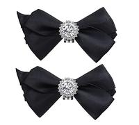 Holibanna 1par Hebillas Decorativas De Zapatos Para Mujeres Diseño De Lazo y Brillantes Adornos Desmontables Para Bodas y Eventos Especiales Accesorios De Moda Para Calzado Elegante