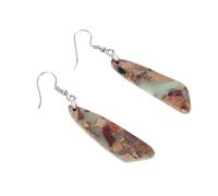 Holibanna 1par Pendientes Boho De Doble Cuelgue Diseño Geométrico Único Aretes De Retro Para Joyería De Declaración Para Mujeres