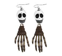 Holibanna 1par Pendientes Colgantes De Halloween Para Mujeres Joyería De Fiesta Única Diseño De Calavera Accesorios Originales Para Celebraciones y Eventos Especiales