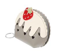 Holibanna 1pieza Monedero De Fresa Pouch De PU para Niñas Cartera De Cambio y Almacenamiento De Monedas Diseño Creativo y Atractivo