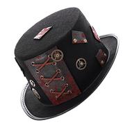 Holibanna 1pieza Sombrero Steampunk Unisex De Estilo Punk Para Disfraces De Halloween y Festivales Accesorio De Fiesta Decorativo Color Negro