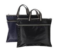 Holibanna 2 Bolsas para Documentos con Cremallera Y Asa, Impermeables, Tipo Mensajero, de Tela Oxford, para Portátil, Ideal para Reuniones de Negocios Y Abogados.