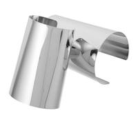 Holibanna 2 Brazaletes Abiertos Gruesos de Plata para Mujer Brazaletes Anchos Reflectantes para Actuaciones y Fiestas Pulseras Llamativas Plateadas para Cumpleaños y Eventos 2 Piezas