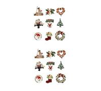 Holibanna 2 Juegos Broche Navideño Con Guirnalda Decorativa Adornos Retro Broche Para Vestido Adornos Para Suéter Para Ropa Decorativo De Diamantes De 9 Uds * 2
