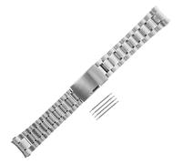 Holibanna 2 Juegos De Correas De Reloj De Acero Inoxidable De 20 Mm Con Extremo Curvo Repuesto De Correa De Reloj (4 Unidades)
