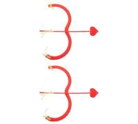 Holibanna 2 Juegos De Mini Arco De Cupido Conjunto De Cupido Disfraz De Cupido De San Valentín Lazo En Forma De Corazón Regalo De Fiesta Accesorio De Cosplay De Cupido para Niños para