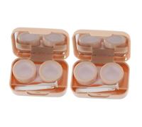 Holibanna 2 Juegos Estuche de Lentes de Contacto Portátil de Organizador Adorable y Pequeño para Lentes Caja de Almacenamiento para Uso Diario