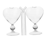 Holibanna 2 juegos Vasos Cristales Transparentes para Fiestas y Celebraciones Decorativos y Funcionales para y