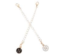 Holibanna 2 piezas Cadenas Colgantes de Letras para Tazas Accesorios de Decoración Minimalista Blanco y Negro para Personalizar y Embellecer Vasos y Mochilas
