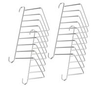 Holibanna 2 Piezas Estante de Acero Inoxidable para Freidora de Aire, Accesorio Fácil de Usar y Resistente para Tostar Pan y Preparar Alimentos en Cocina