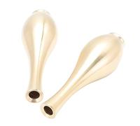 Holibanna 2 Piezas Jarrones de Latón Miniatura para Decoración del Hogar Jarrón Metálico para Flores Artificiales y Adorno Elegante para Sala y Escritorio