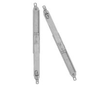 Holibanna 2 Piezas Limitador de Ventana Barra de Soporte Telescópica de Aleación de Aluminio Ajustable Restrictor de Seguridad para Ventanas Abatibles Izquierda y Derecha Control de Apertura