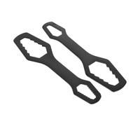 Holibanna 2 Piezas Llave Multifuncional de Doble Cabeza Ajustable de Hierro para Tuercas y Tornillos, Adecuado para Talleres y Proyectos de Fontanería