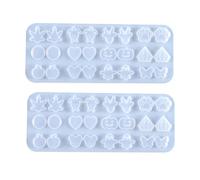 Holibanna 2 piezas Molde de Silicona para Fundición de Pendientes DIY Molde Manual para Creación de Joyería Duradero y Práctico para Colgantes Pequeños