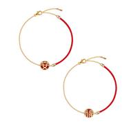 Holibanna 2 Piezas Pulsera couple bracelet brazalete pulseiras roupa charm rope cordino bayetas Aleación de zinc