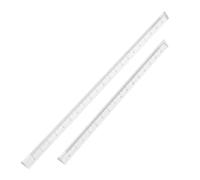 Holibanna 2 Piezas Regla Triángulo Transparente y Regla Métrica Plástica para Dibujo Arquitectónico Escolar y Oficina Portátil