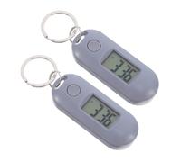 Holibanna 2 Relojes Digitales Mini con Llavero, Reloj de Bolsillo Electrónico Abs, Fácil Uso, Diseño Luminoso Adecuado para Estudiantes y Enfermeras