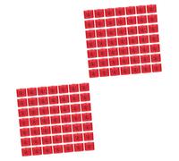 Holibanna 2 Series Clip De Tamaño Marca del Tamaño De La Percha Rotuladores De Colores para Colgar Rebajas Marcador De Etiquetas De Perchas Prenda Colgante Rojo El Plastico 50 Piezas*2