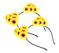 Holibanna 2 Uds Diadema Floral Diadema De Flores De Girasol Flor De Girasol Foto Prop Tocado