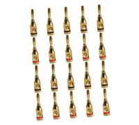 Holibanna 20 Piezas Conector Banana Recubrimiento para Cables de Altavoces Conectores de Audio para Transmisión de Señal Estable y Alta Conductividad