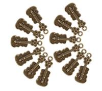 Holibanna 20 Piezas Encantos de Violín Retro de Aleación para Joyería Diy Mini Colgantes para Creaciones de Joyas Decoraciones Artesanales y Accesorios Únicos