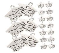 Holibanna 20 Piezas Joyería colgante de sombrero médico favores de la fiesta de graduación borla alumno clasificado amuletos de tapa de graduación encantos colgantes de bricolaje aleación