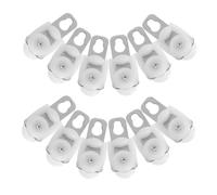 Holibanna 20 Piezas Poleas para Cortina con Ruedas Dobles Deslizadores de Riel de Ventana con Gancho para Pista Cuadrada Rodillos de Acero Inoxidable para Riel de Cortina Gliders de Techo